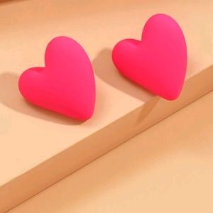 Heart Decor Stud Earrings